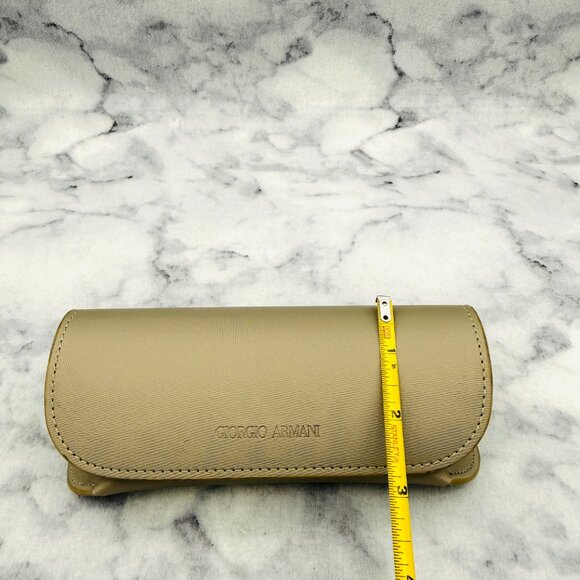 Giorgio Armani Sunglasses Case, Silver Hard Clamshell, Boxed, Authentic Card main image 4